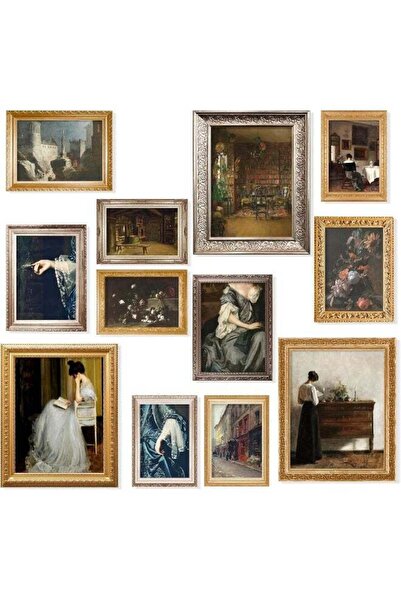 Emoda home Trove ديكور جداري عتيق على الطراز الفيكتوري القوطي للمنزل، صور جدارية داكنة، ملصق صورة نسائية عتيقة