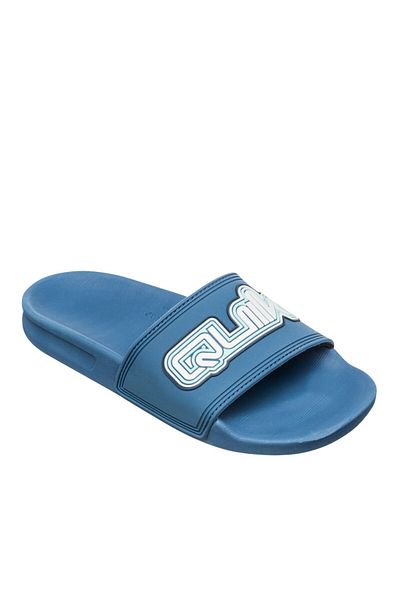 Quiksilver Rivi Wordmark Slide Ii Boy's Blue Slippers Boy's Slippers Aqbl100595