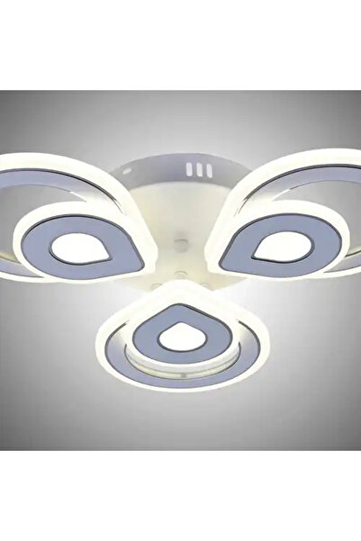 LED CONCEPT LED chandelier with 3 types of light and remote control, white, round, 120W, dimmable, 51x51x8cm