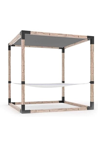 Kalite Sepetinde BAHÇE AHŞAP KAMELYA ÇARDAK YAPI SETİ METAL BAĞLANTI