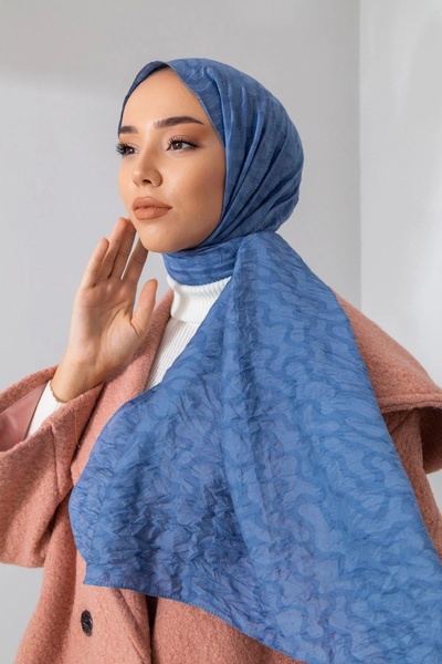 Silk Home Olinda Shawl - Indigo