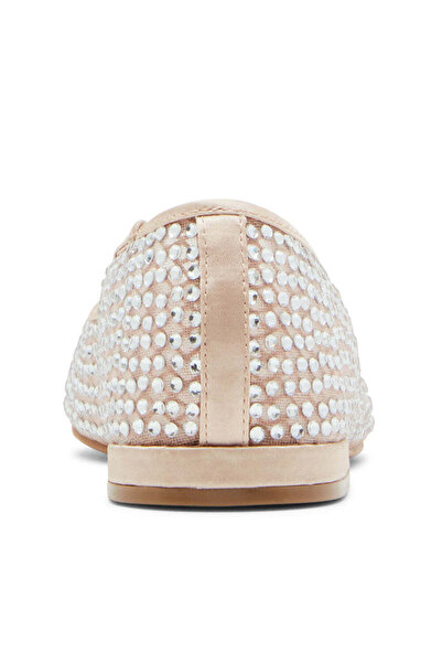 Steve Madden Womens Pricelless Nude Patent Ballet Flats