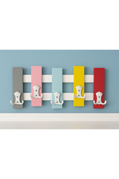 Kitchen Line ColorHook 5’li Renkli Duvar Askısı