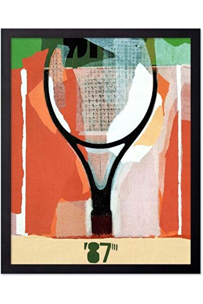 Emoda home Trove ملصق تنس عتيق من عام ١٩٨٧ - طباعة رياضية رجعية - هدية للرجال...