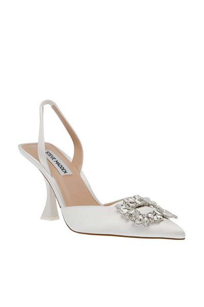 Steve Madden Womens Neal Ivory Heels
