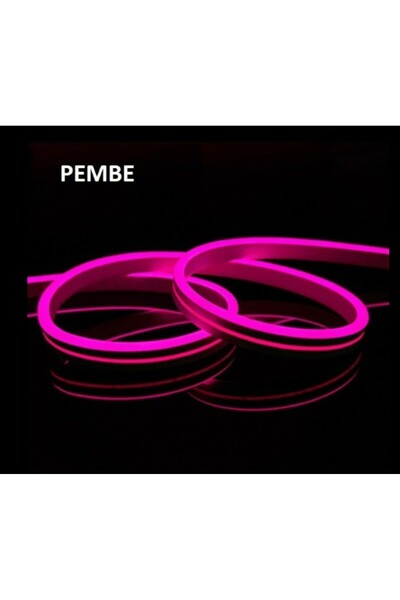 Cata 12V Neon Led Hortum, Pembe Renk (CT 4455)