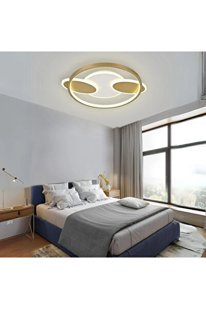 LED CONCEPT LED chandelier with 3 light types and remote control, 110W, dimmable, gold
