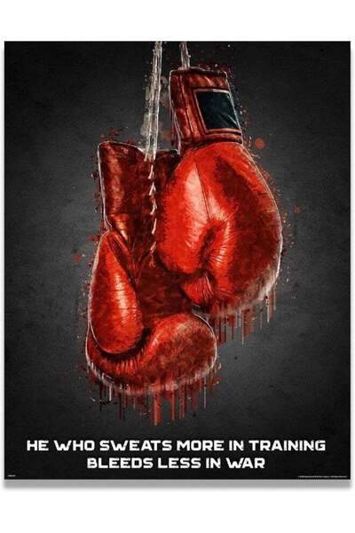 Emoda home Trove شركة فنون جدارية ملهمة - عرق - هدية ملاكمة، صالة ألعاب رياضي...