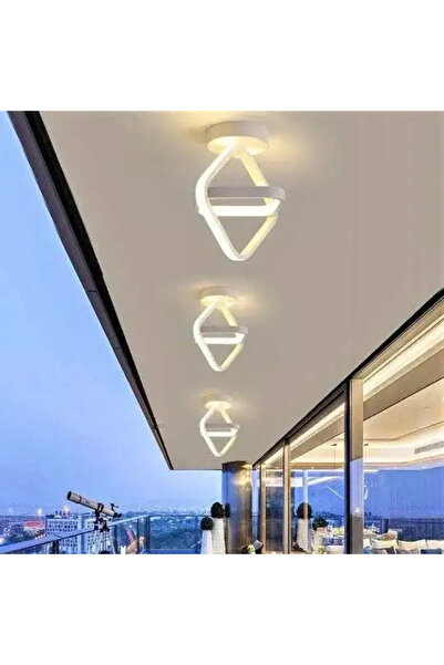 LED CONCEPT LED chandelier with 3 types of light, white, square, 48W, 26x23x29cm