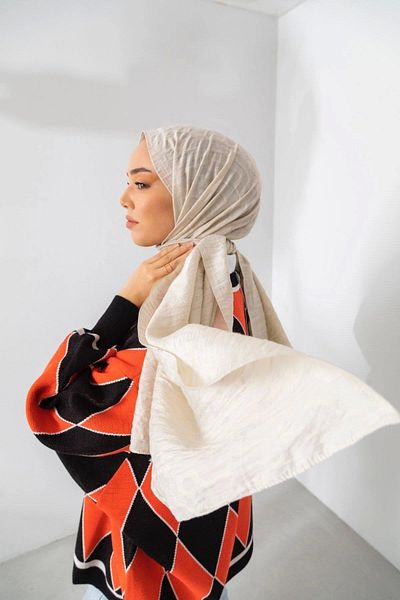Silk Home Olinda Shawl - Ecru