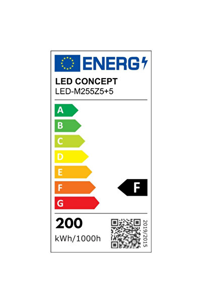 LED CONCEPT LED chandelier with 3 light types and remote control, 200W, dimmable, white