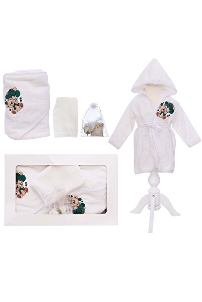 Recostore Set prima baita cu nasii, halat, prosop, saculet mirodenii si manus...