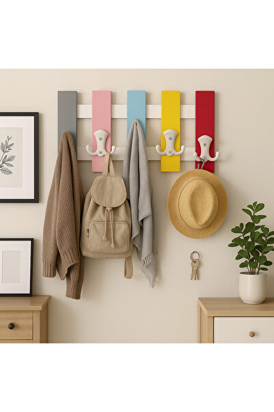 Kitchen Line ColorHook 5’li Renkli Duvar Askısı