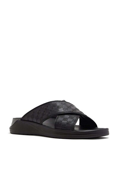 Steve Madden صندل عربي رجالي Sb02 أسود