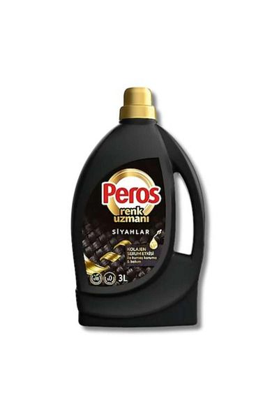 Peros سائل غسيل العبايات والملابس السوداء مع مفعول سيروم الكولاجين 3 لتر