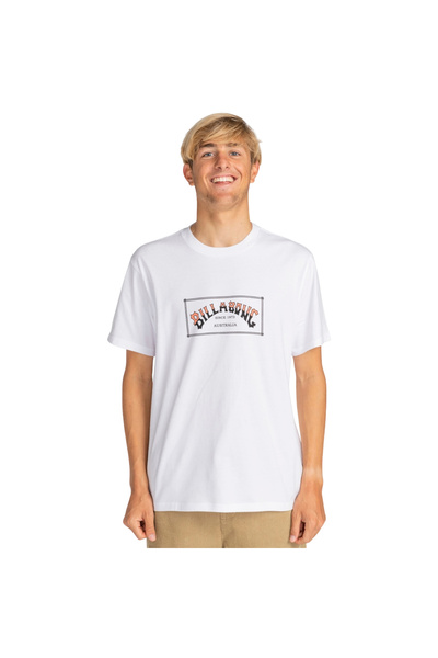 BİLLABONG Arch Ss Men's White T-Shirt Men's T-Shirt Ebyzt00167