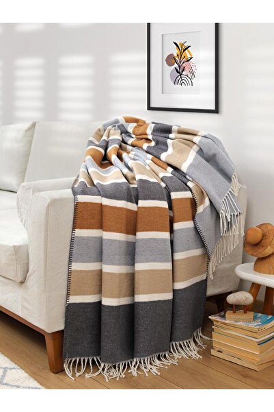 Karna Home Cotton Tv Knee Blanket Graysen