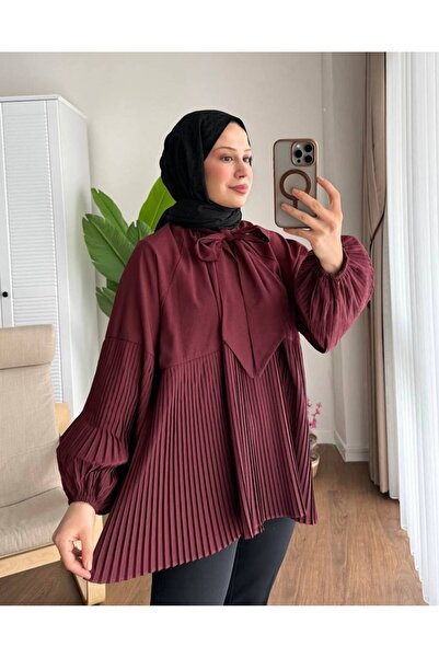 Bahar Altundemir تونيك حجاب نسائي بأكمام بالونية