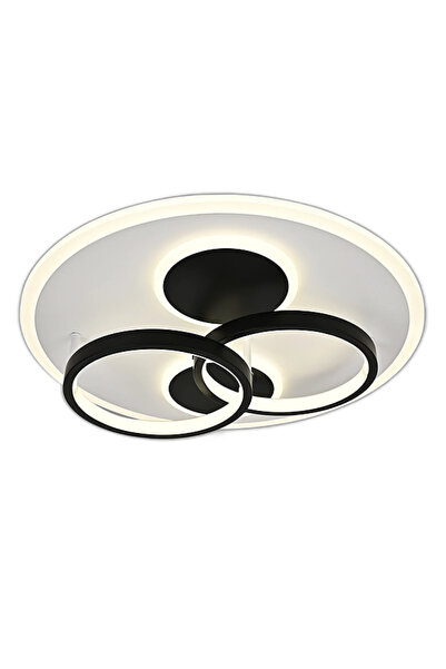 LED CONCEPT LED chandelier with 3 light types and remote control, 126W, dimmable, black with white