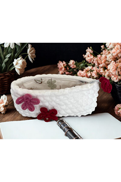 moonaja El Yapımı Antialerjik Örgü Kalemlik Kalem Kutusu – Fermuarlı & Astarlı