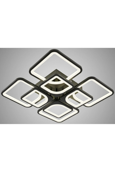 LED CONCEPT LED chandelier with 3 light types and remote control, 216W, dimmable, black