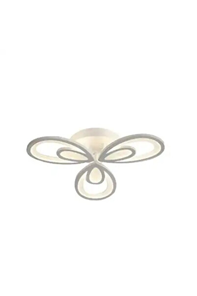 LED CONCEPT LED chandelier with 3 types of light and remote control, white, round, 120W, dimmable, 48x48x10cm