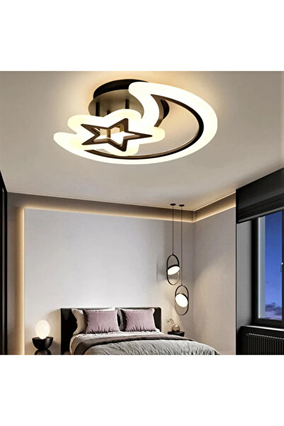 LED CONCEPT LED chandelier with 3 light types and remote control, 80W, dimmable, black