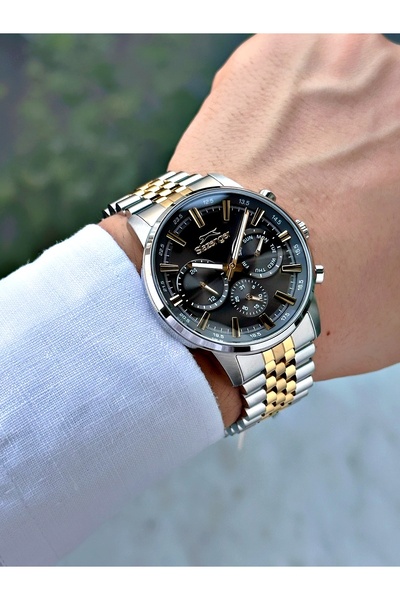 Slazenger Functional 10 Atm Waterproof Steel Cord Steel Case Men's Wrist Watch 2453.06Mr