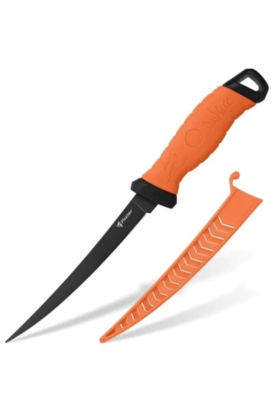 Yacht TNG Cuțit pentru filetat pește, 34 cm, negru-portocaliu