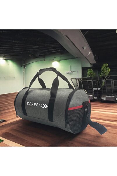 Genel Markalar Unisex, Askılı, Seyahat, Günlük, Fitness Silindir Spor Çantası, Ayakkabı Filesi Hediye