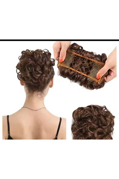 NATUREL peruk hazır topuz