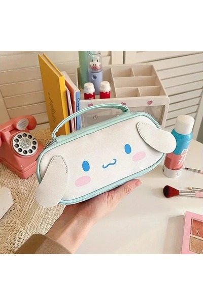 Fillikutum Husă portabilă pentru creion Sanrio Cinnamoroll din piele PU de ma...