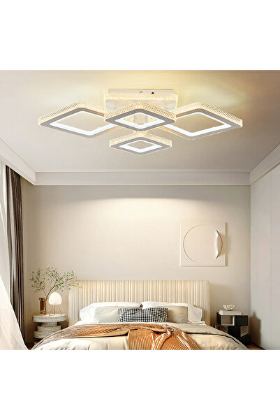 LED CONCEPT LED chandelier with 3 light types and remote control, 234W, dimmable, white