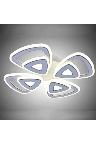 LED CONCEPT Lustra LED cu 3 tipuri de lumina si telecomanda, alba, patrata, 1...