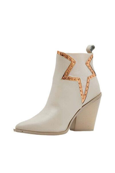 Steve Madden Womens Top-Shot Ivory Boots