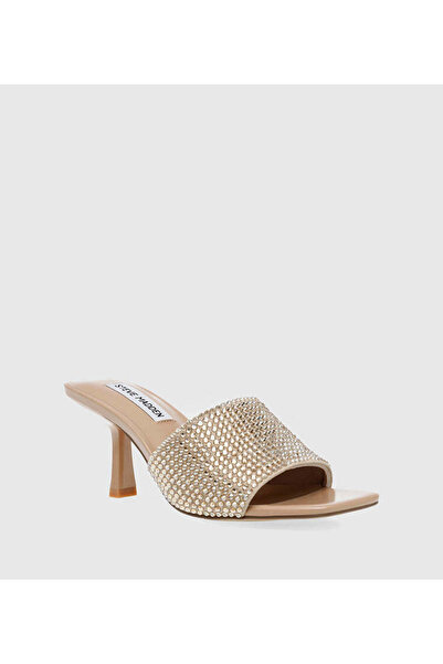 Steve Madden Womens Terresia Blush/Gold Heels