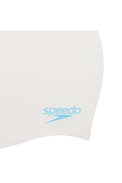 SPEEDO Силіконовий дитячий плавальний капелюшок з рівною формою, білий 8-7099017621