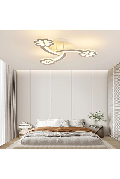 LED CONCEPT LED chandelier with 3 types of light + RGB and remote control, 92W, dimmable, white