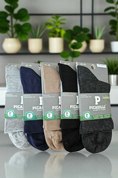 Picadilli Men's Candy Socks Seamless Men's Half Socks Non-Squeezing Socks Pack of 6