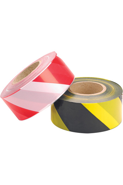 Jsp - Benzi adezive 7cm roșu/alb, 500 m [9910000224500]