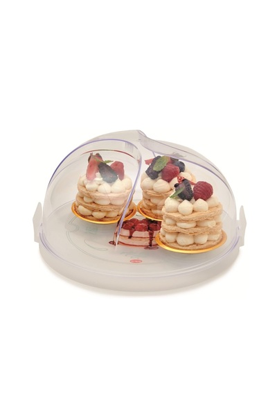 Snips Pastries Keeper with Tray & Dome Cover – 24cm, Made in Italy