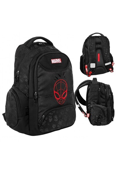 zola Ghiozdan scolar Marvel Spider-man, 3 compartimente, impermeabil, 41 x 31 x 16 cm
