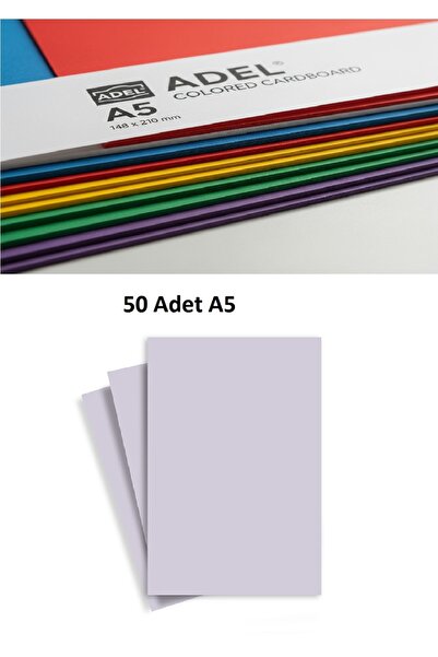 KarmaOfis 160 gr A5 Gri Fon Kartonu 50 Adet