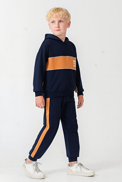 AHENGİM Σετ αθλητική φόρμα για αγόρια Soul Fater με στάμπα στο κάτω μέρος Ak7882