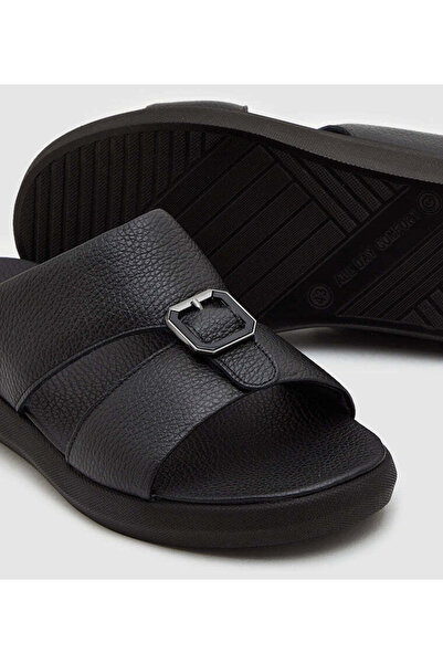 Steve Madden Mens 20151-Black Black Arabic Sandals
