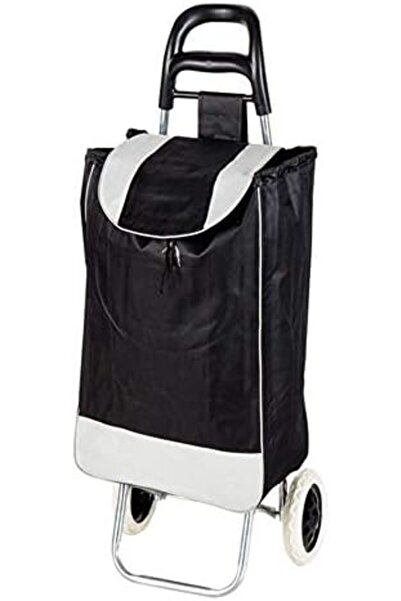 bag Foldable Shopping Cart with Stainless Steel Frame, Black