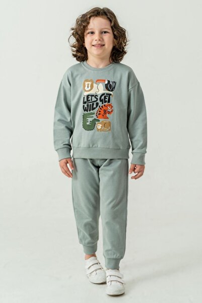 HAUSEkids 1-6 години Roar Leon комплект за момчета - зелен