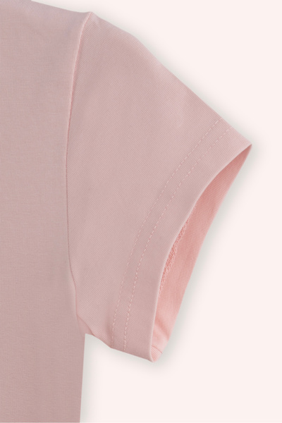 Panço Kız Çocuk Pembe Tişört