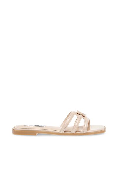 Steve Madden Womens Heyday Beige Flat Sandals