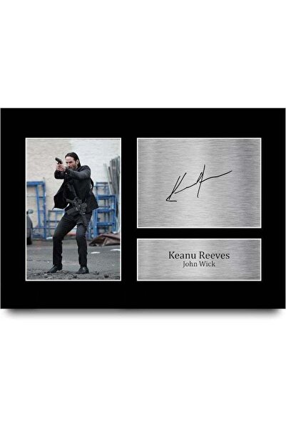 Emoda home Trove صورة مطبوعة موقعة من جون ويك لعشاق تذكارات الأفلام بحجم A4 م...